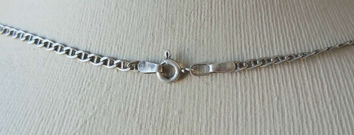 Vintage 925 Sterling Silver Chain Necklace | Classic 56cm Length