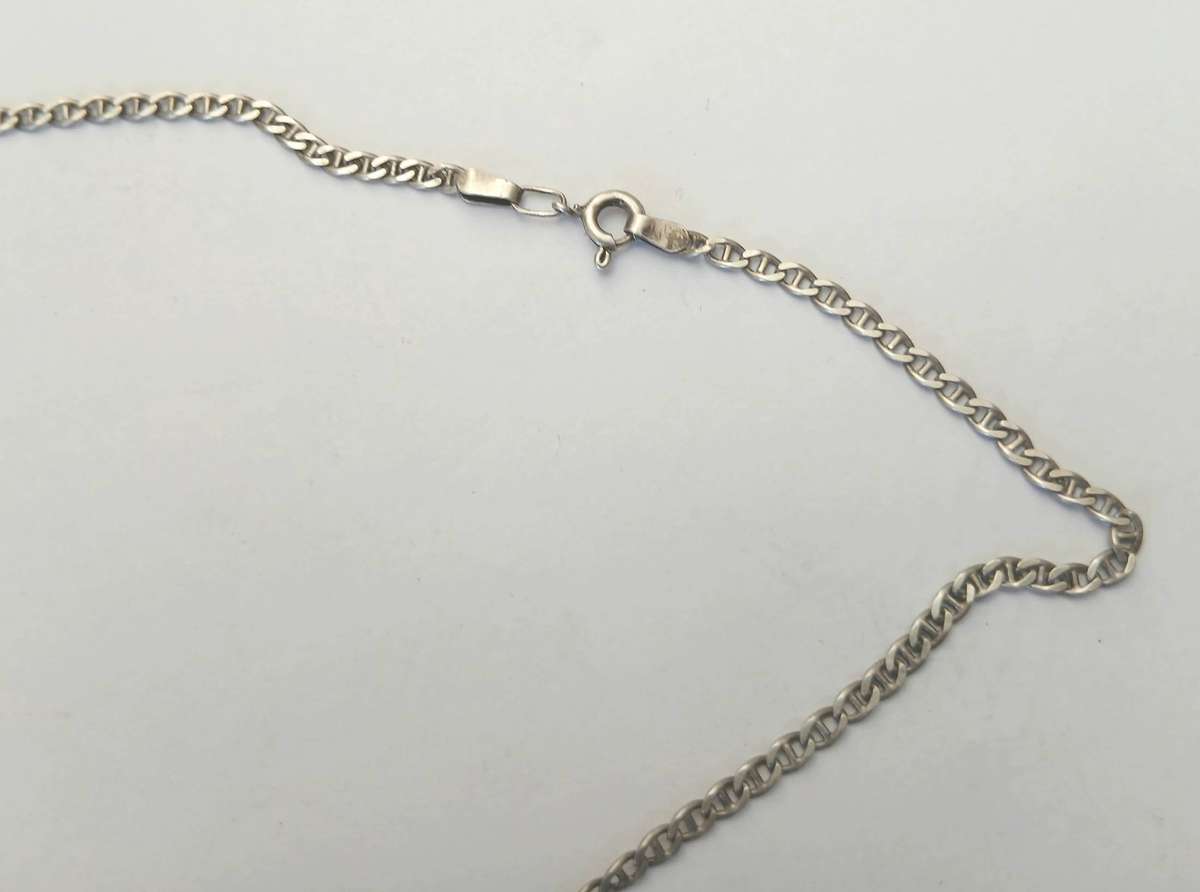 Vintage 925 Sterling Silver Chain Necklace | Classic 56cm Length
