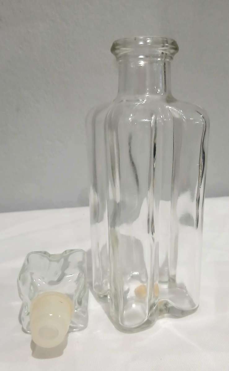 Vintage Revlon Charlie Splash-On Cologne Bottle | Made in France | Clear Glass with Stopper