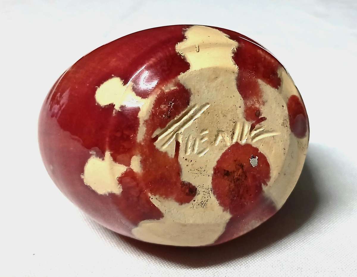 Vintage South African Studio Pottery Vase Signed Tienie | Mid-Century Modern Glaze & Sculptural Form