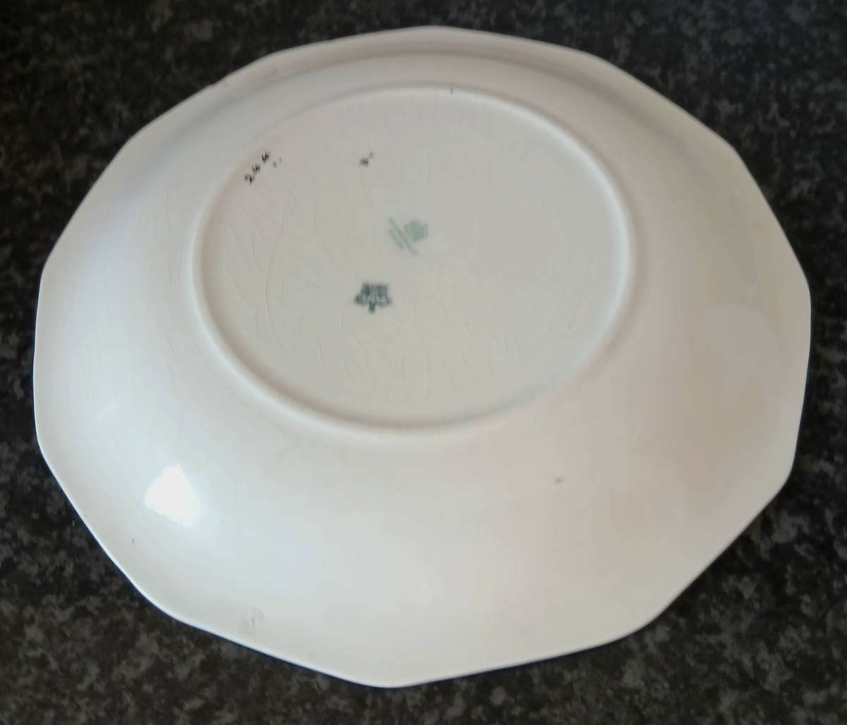 Vintage Wedgwood Peach Pattern Plates | Pair of 22.2cm Octagonal Dinner Plates