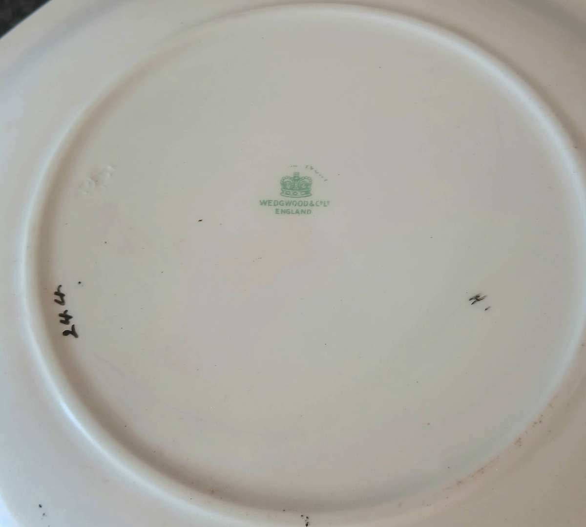 Vintage Wedgwood Peach Pattern Plates | Pair of 22.2cm Octagonal Dinner Plates