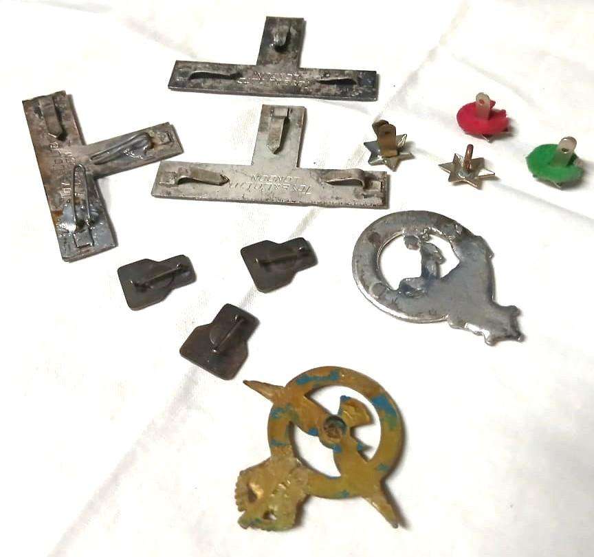 Job Lot of British Militaria & Insignia | Toye & Co London Bars, RAF Badge, Pins & Emblems