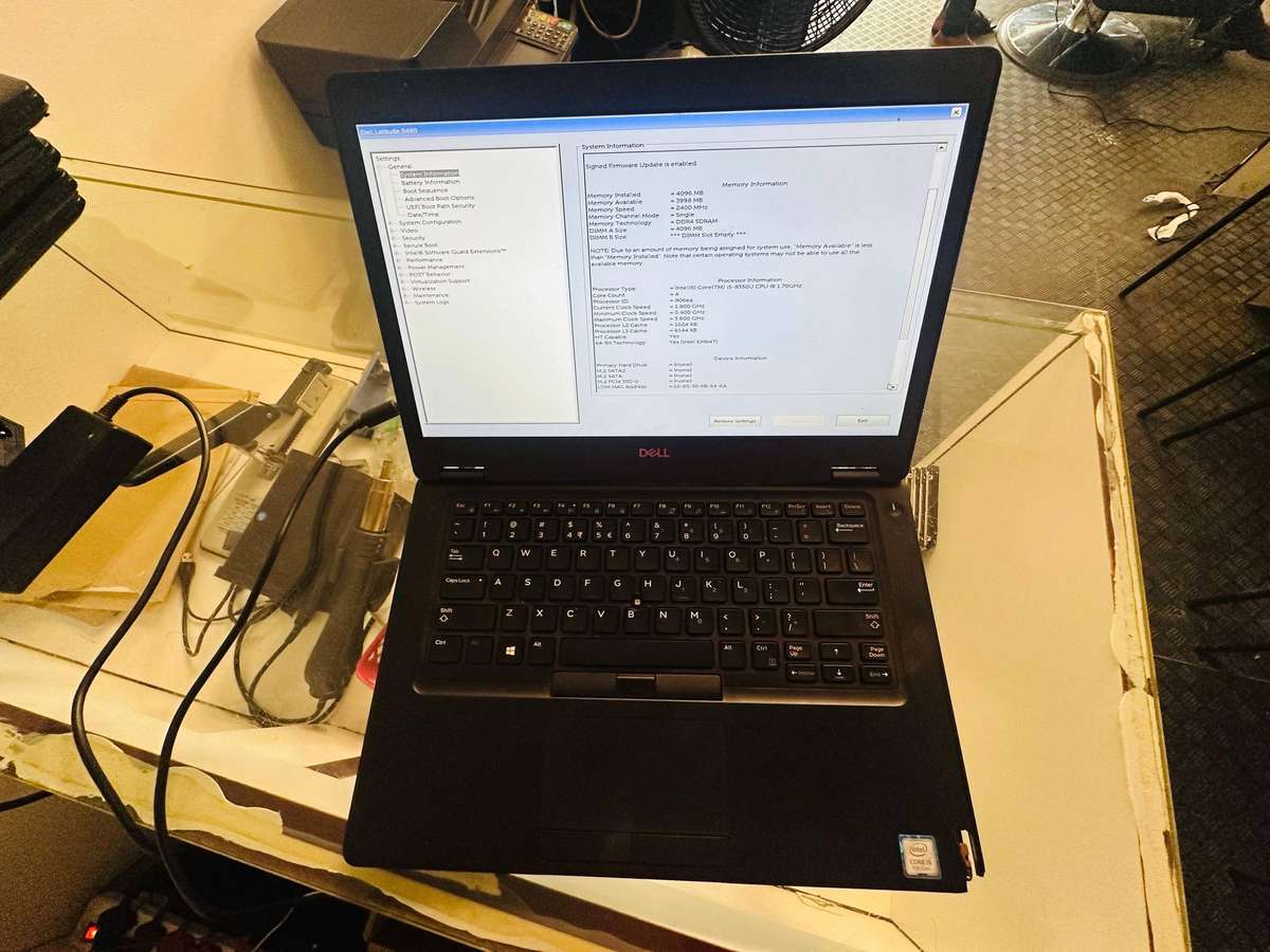 8TH GEN I5, DELL LATITUDE 5490 NOTEBOOK PC FOR REPAIR OR SPARES