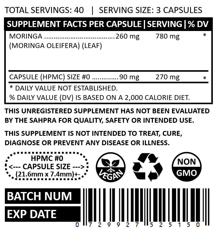 MORINGA CAPSULES (120)