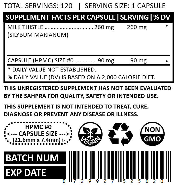 MILK THISTLE CAPSULES (120)