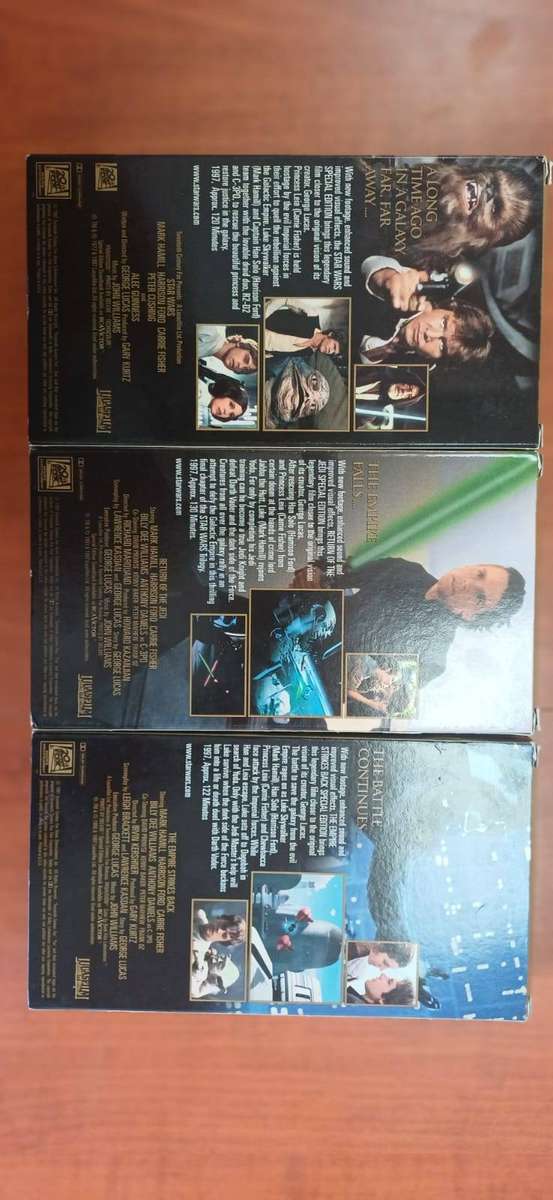 Vintage Star Wars Trilogy Special Edition - 3 VSH Tapes - Gold Pack