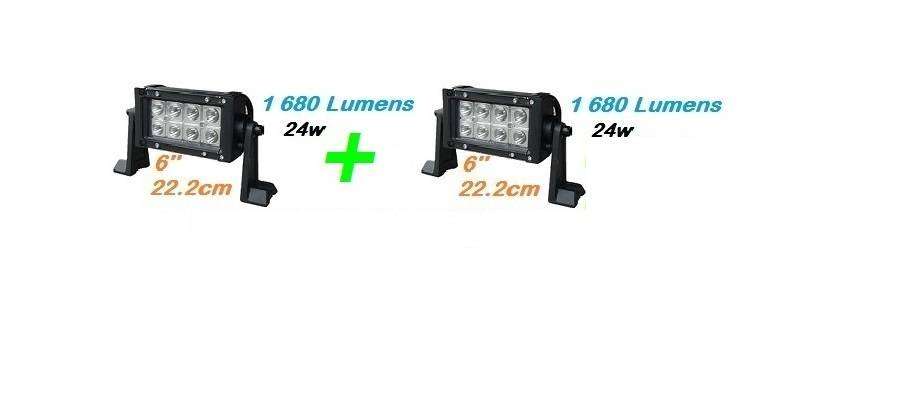 2   x   24w LED Bars