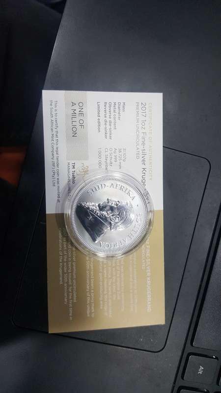 Silver Krugerrands 2017 1Oz: 50th anniversary celebrations.
