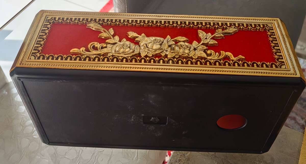 Vintage replica tissue plastic antique box