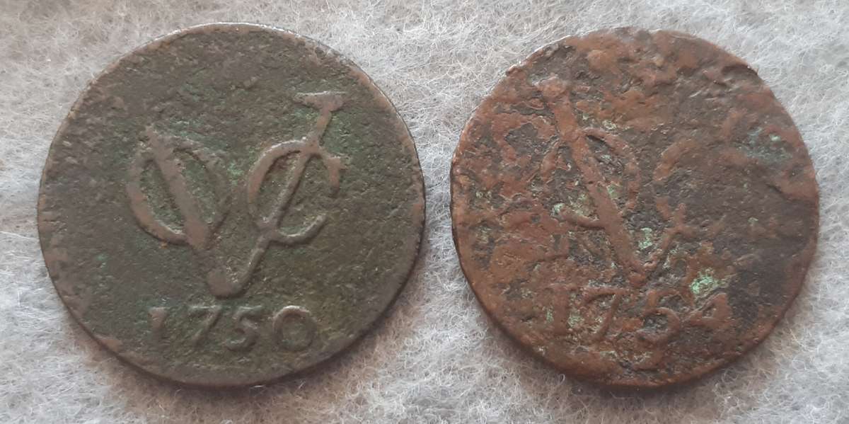 VOC 1 DUIT PAIR : 1750 & 1754