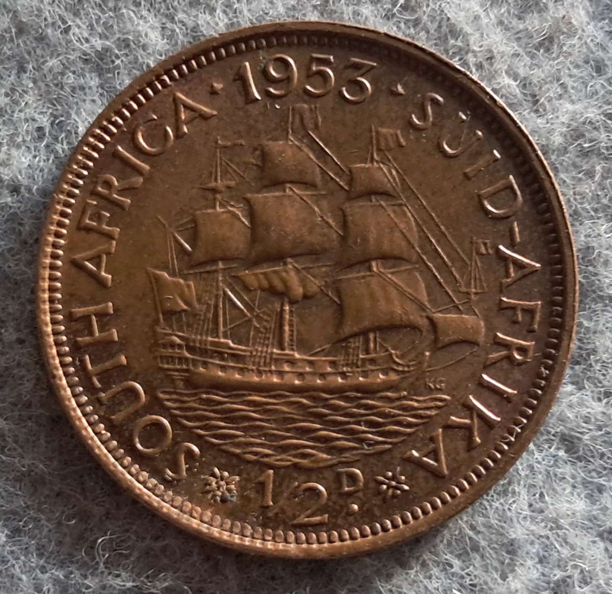 1953 SAU 1/2 PENNY