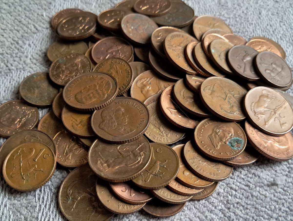 100 X RSA  1 & 2 CENTS COMBO FROM 1965 & ONWARDS