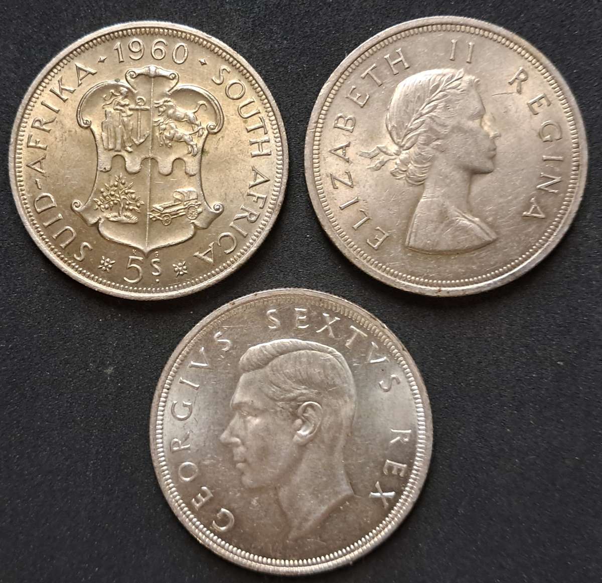3 X SAU CROWNS : 5 SHILLINGS