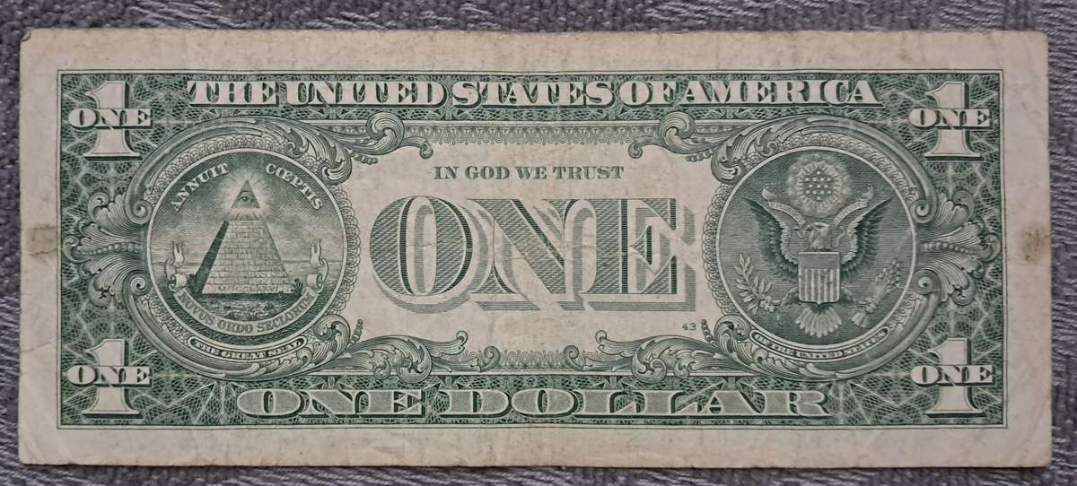 US ONE DOLLAR : $1