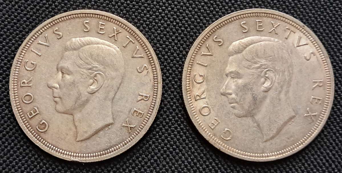 1948 & 1949 SAU 5 SHILLING PAIR