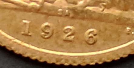 1926 SAU HALF SOVEREIGN