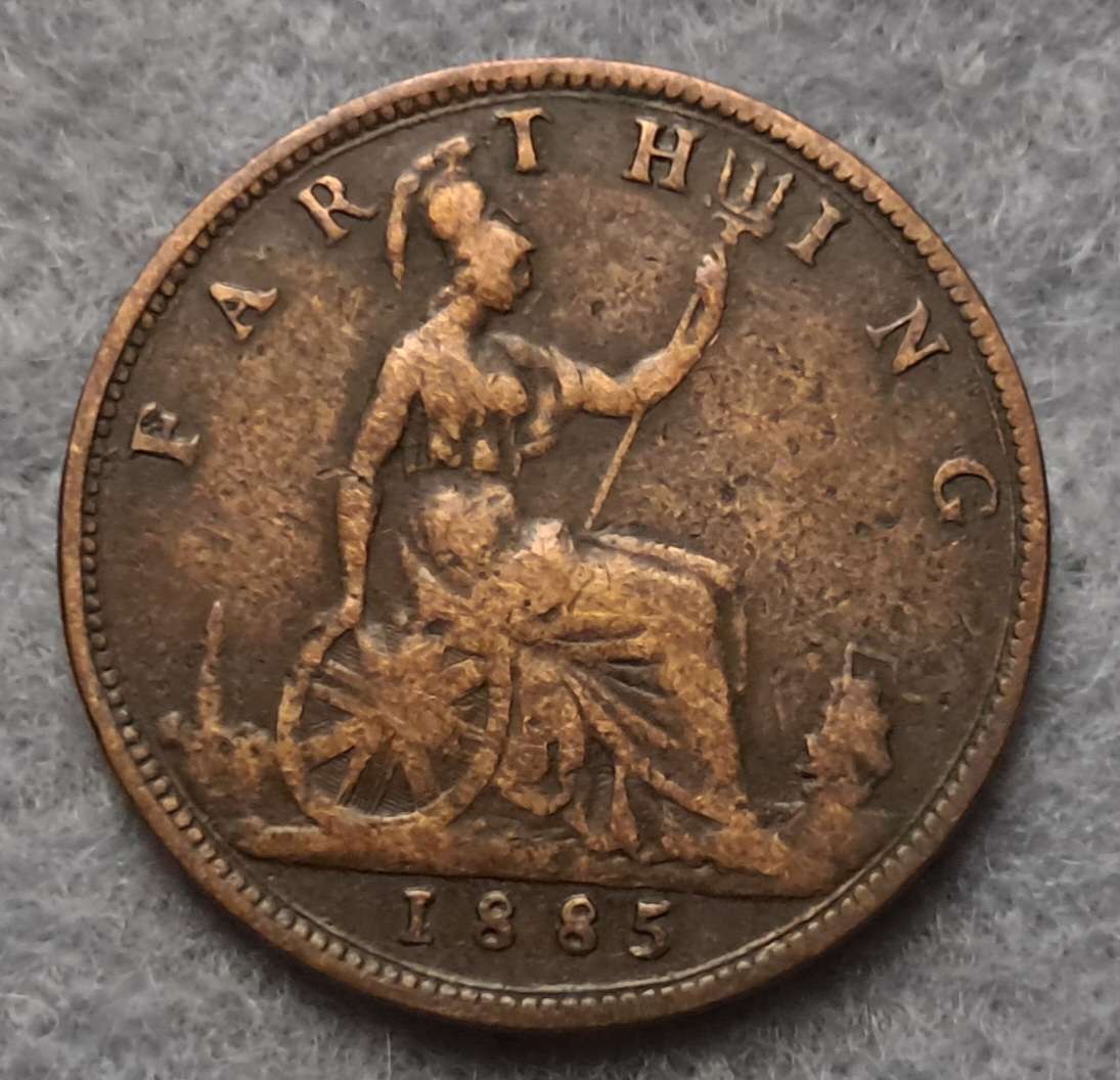 1885 GREAT BRITAIN FARTHING