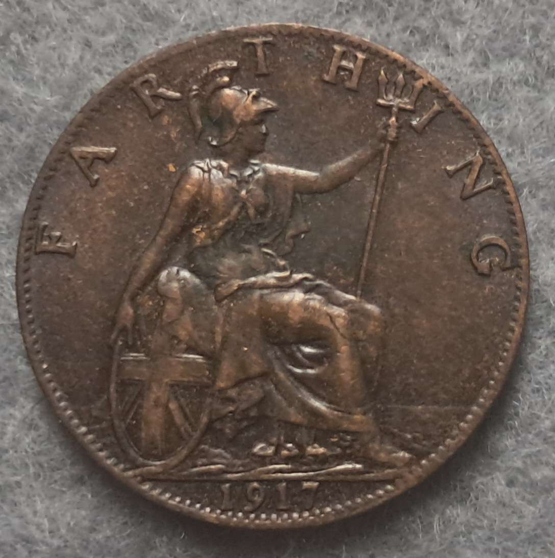 1917 GREAT BRITAIN FARTHING