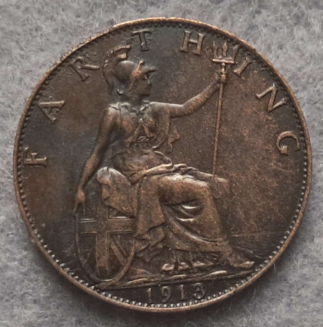 1913 GREAT BRITAIN FARTHING
