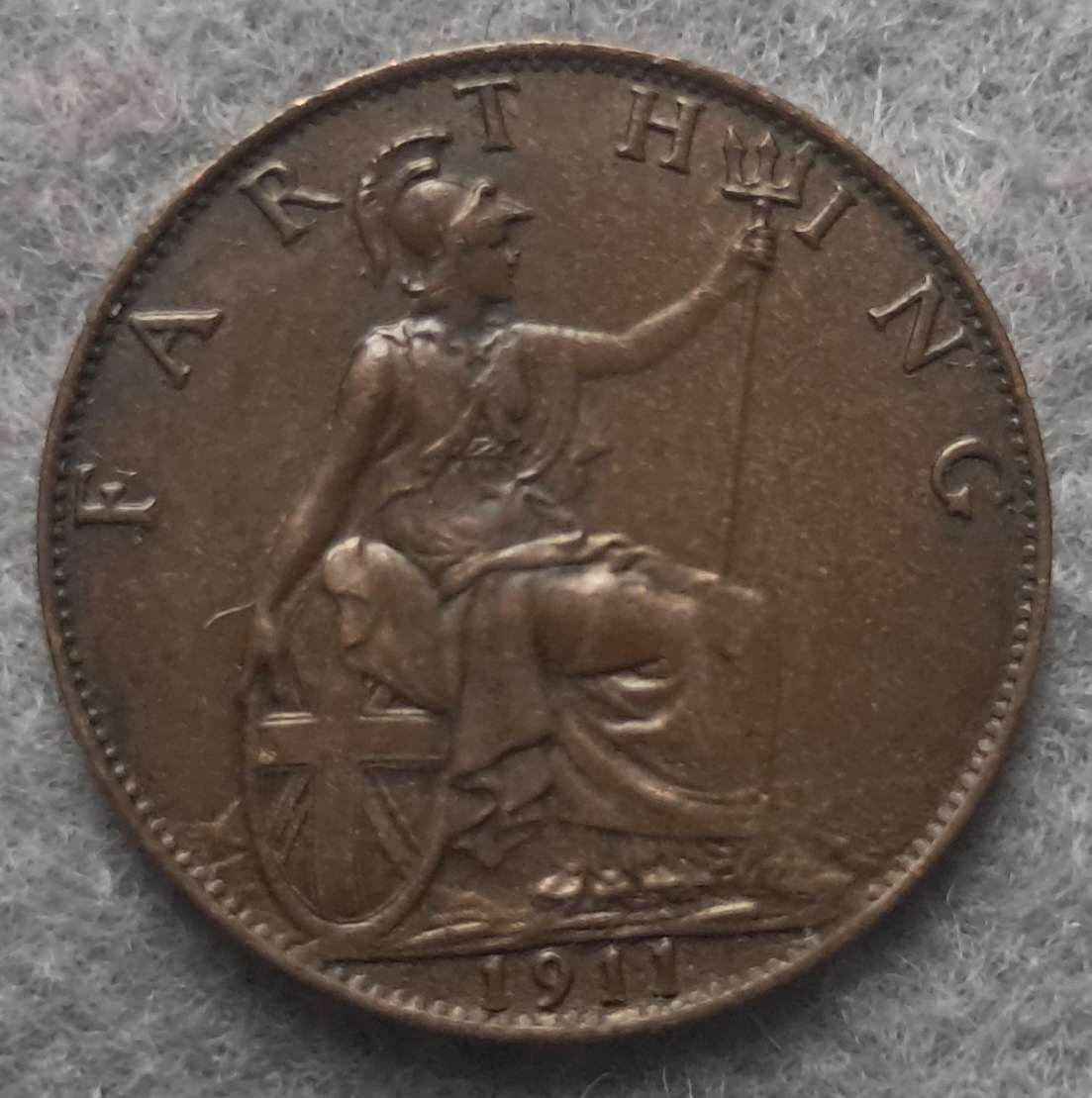 1911 GREAT BRITAIN FARTHING