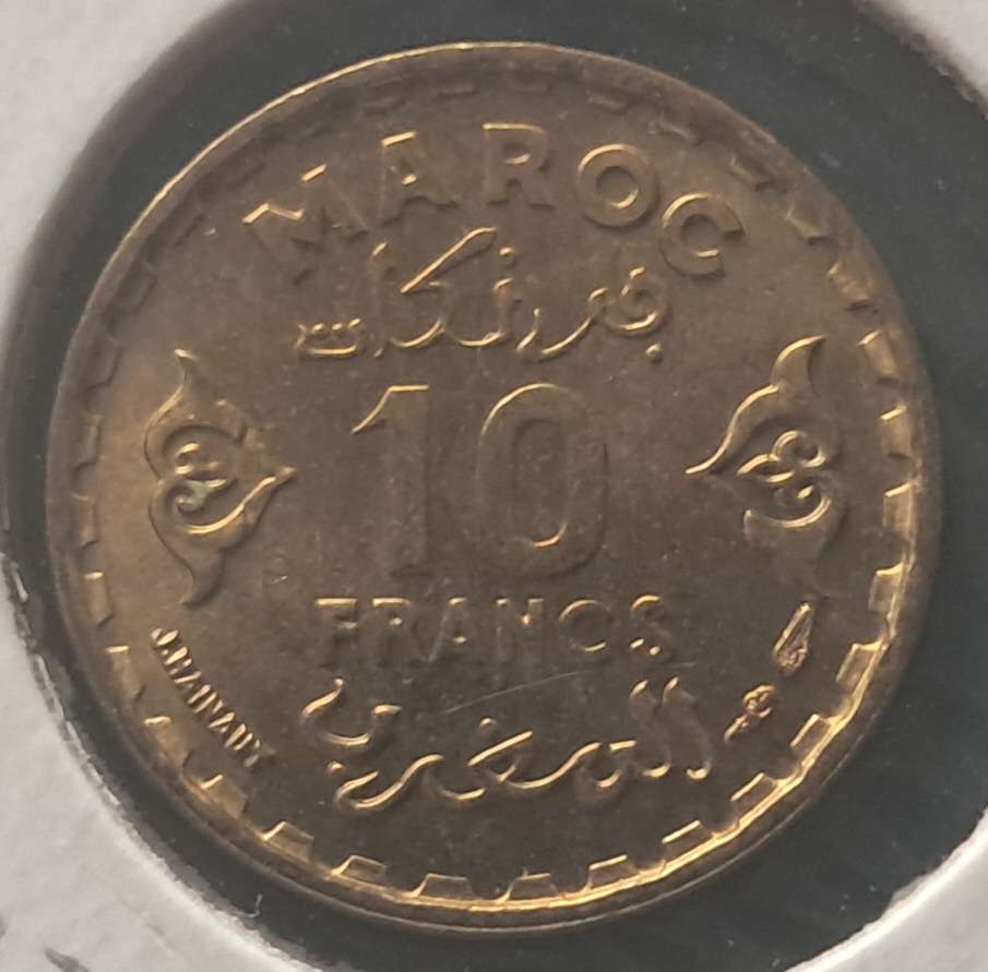1952 MOROCCO 10 FRANCS : UNC