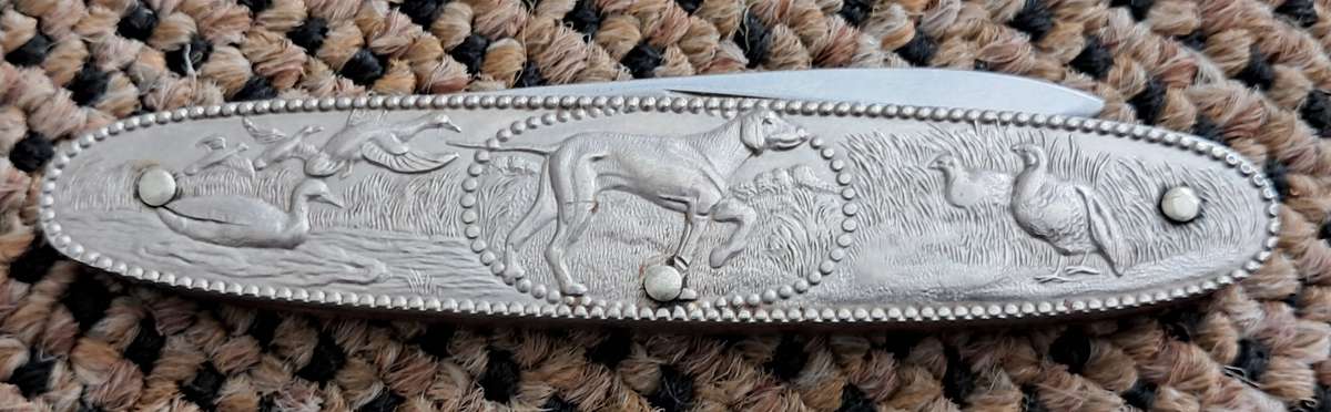 VINTAGE BOKER KNIFE : POINTER DOG HUNTING