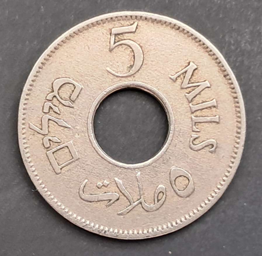 1927 PALESTINE 5 MILS