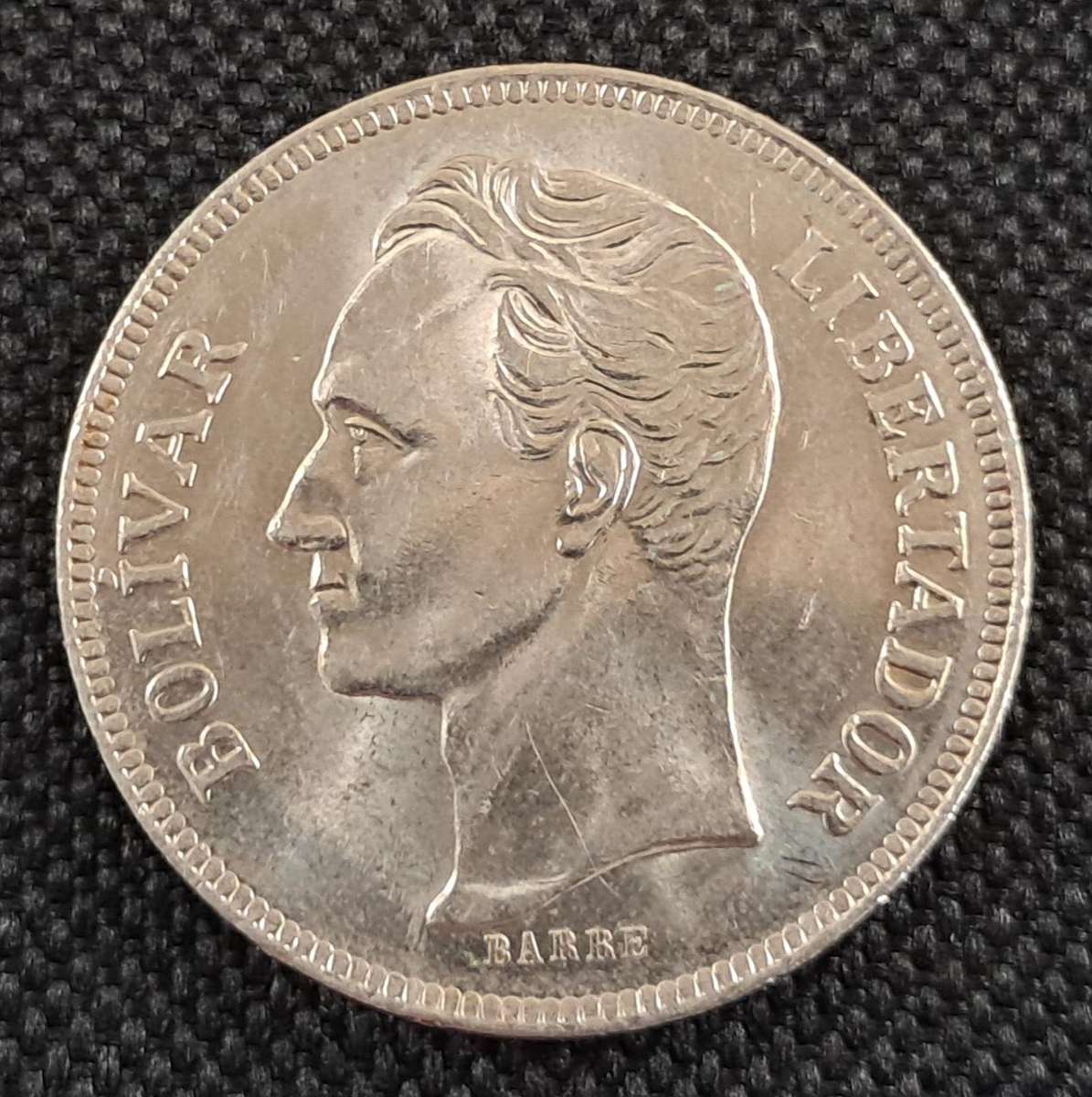1977 VENEZUELA 5 BOLIVAR