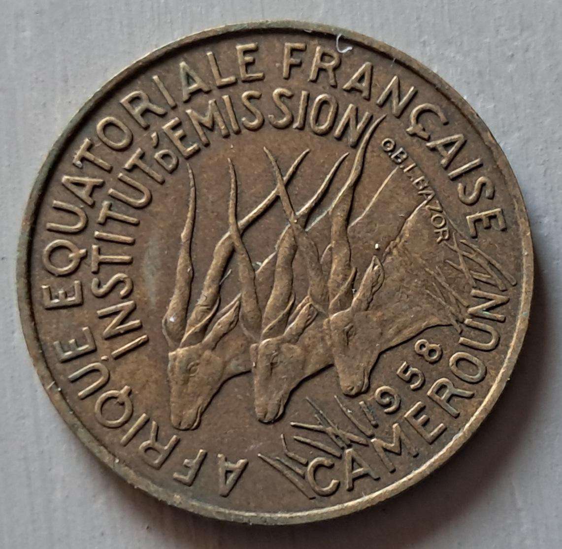 1958 FRANCE EQUATORIAL AFRICA 10 FRANCS