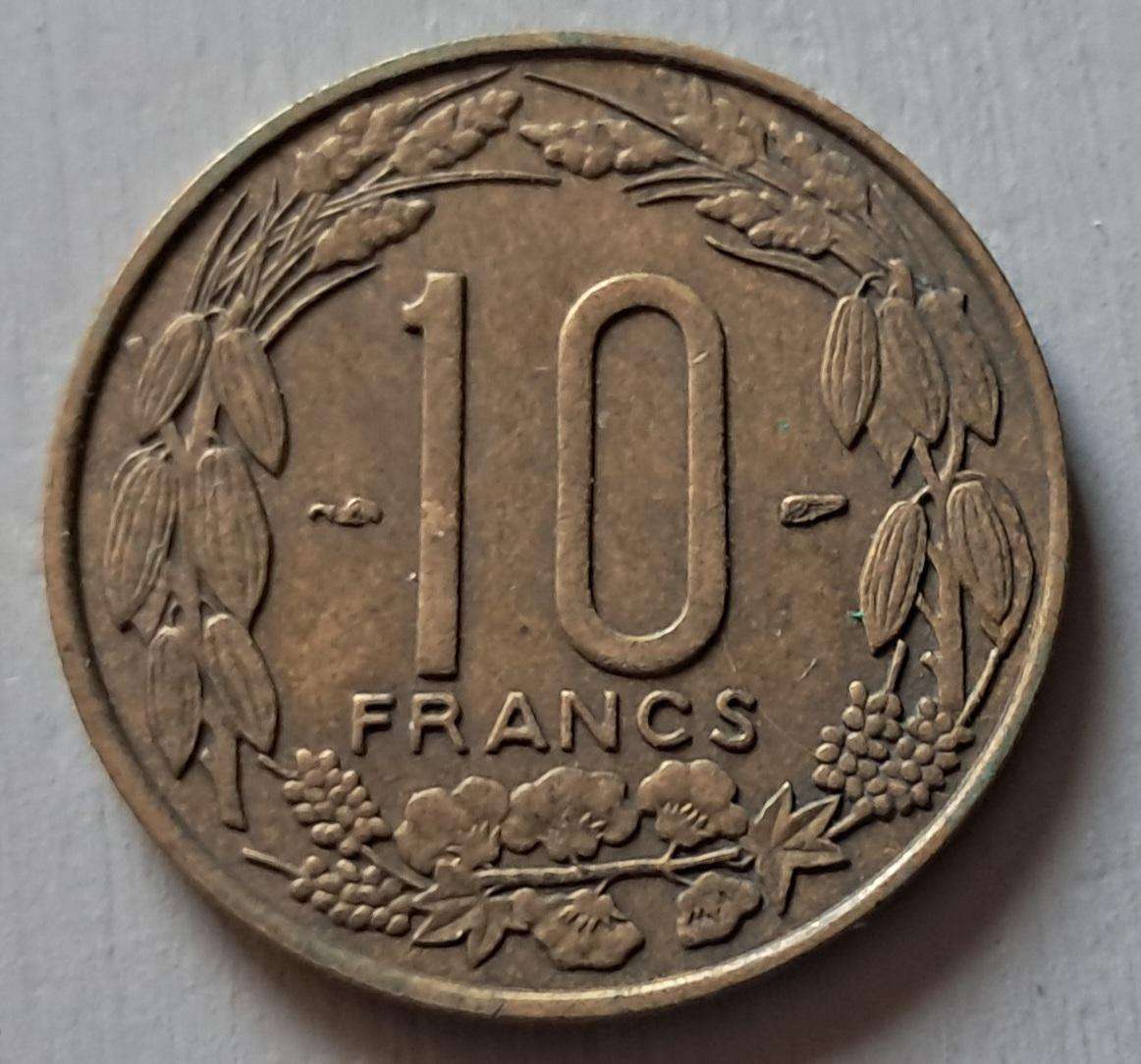 1958 FRANCE EQUATORIAL AFRICA 10 FRANCS