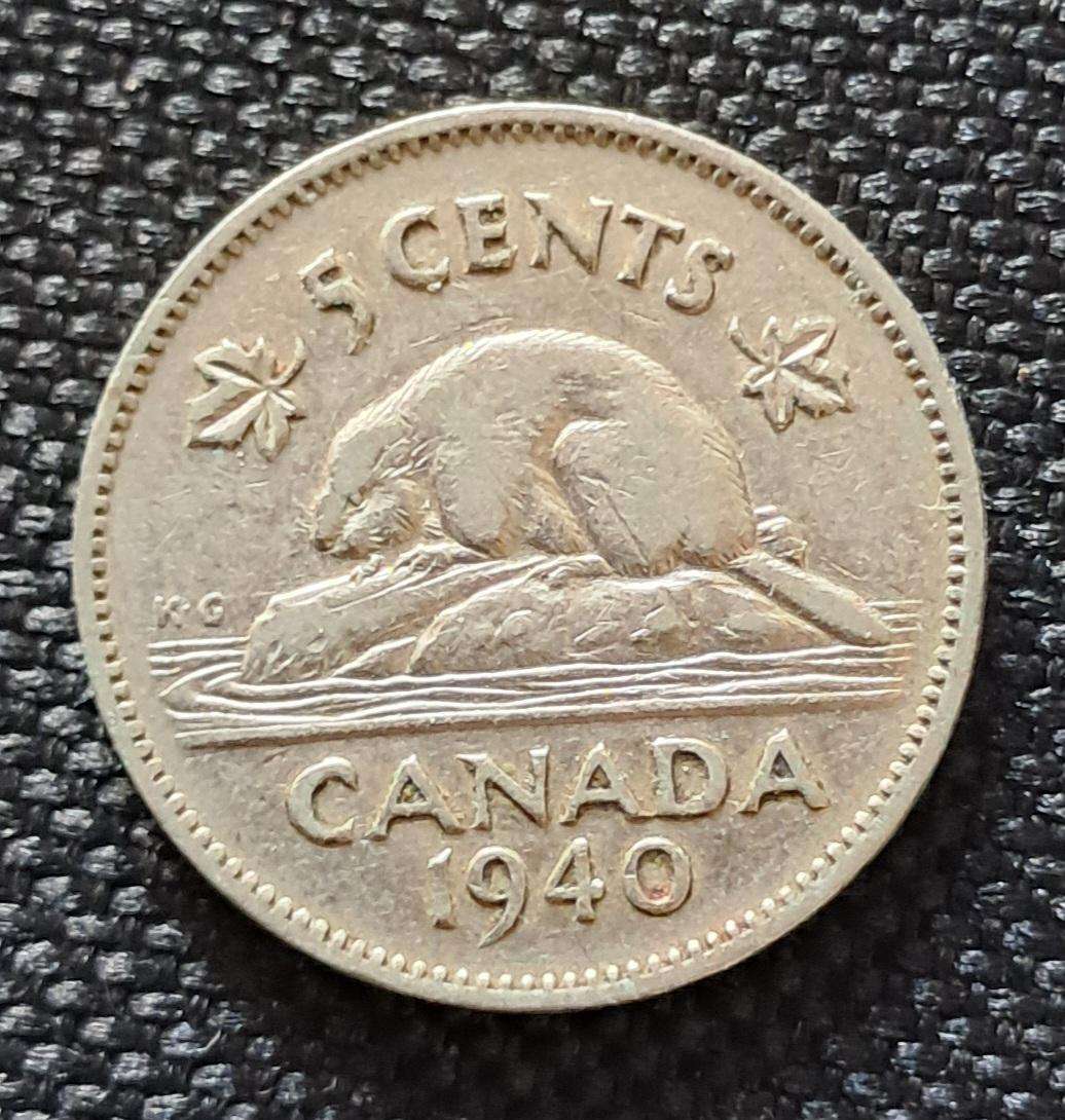1940 CANADA 5 CENTS