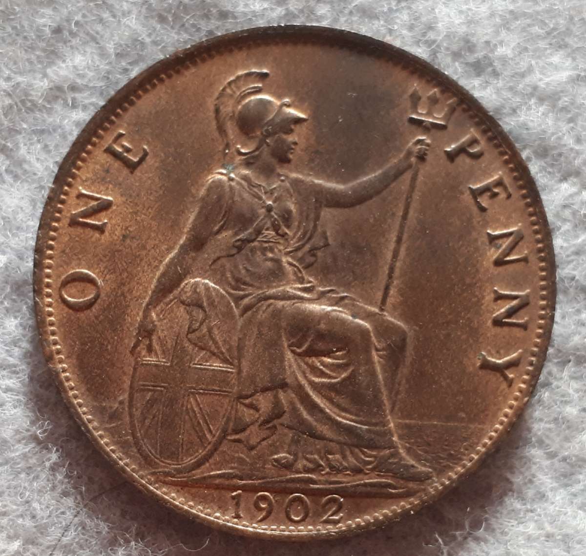 1902  GREAT BRITAIN ONE PENNY