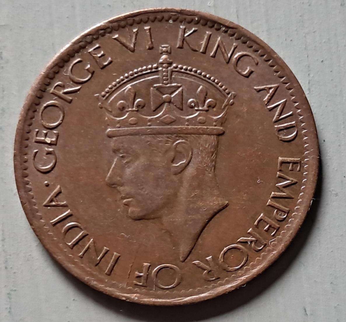 1945 CEYLON 1 CENT