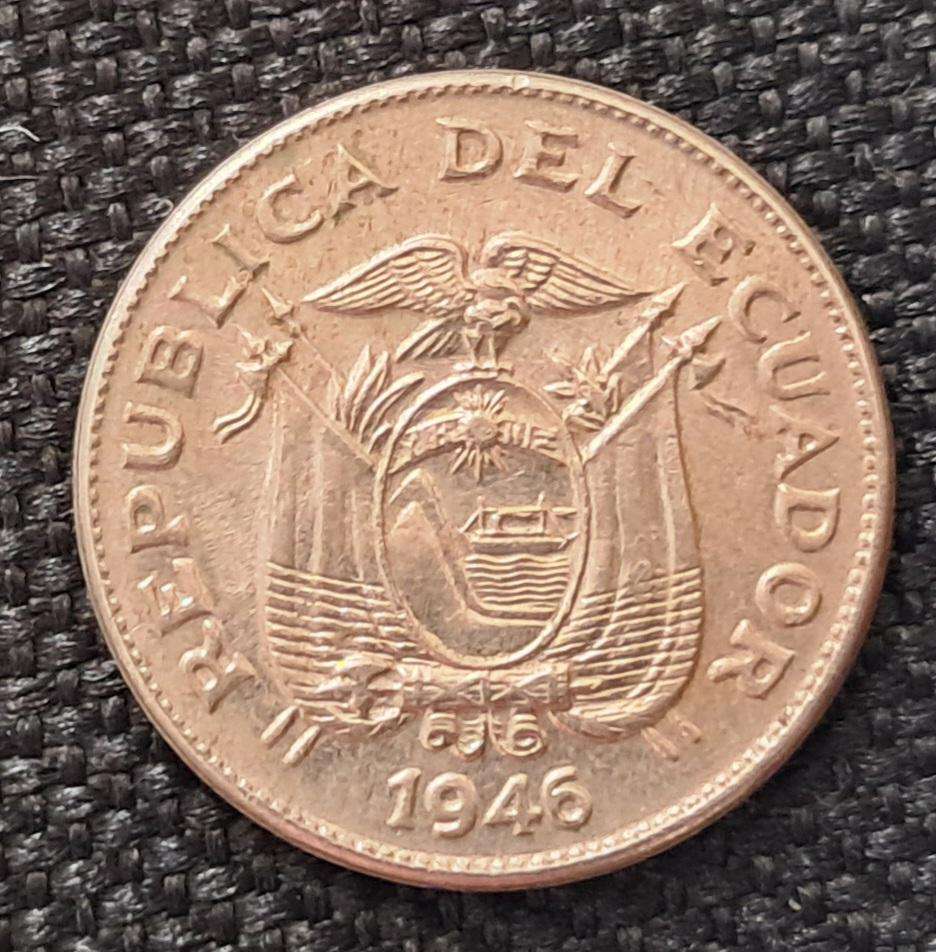 1946 EQUADOR 5 CENTAVOS