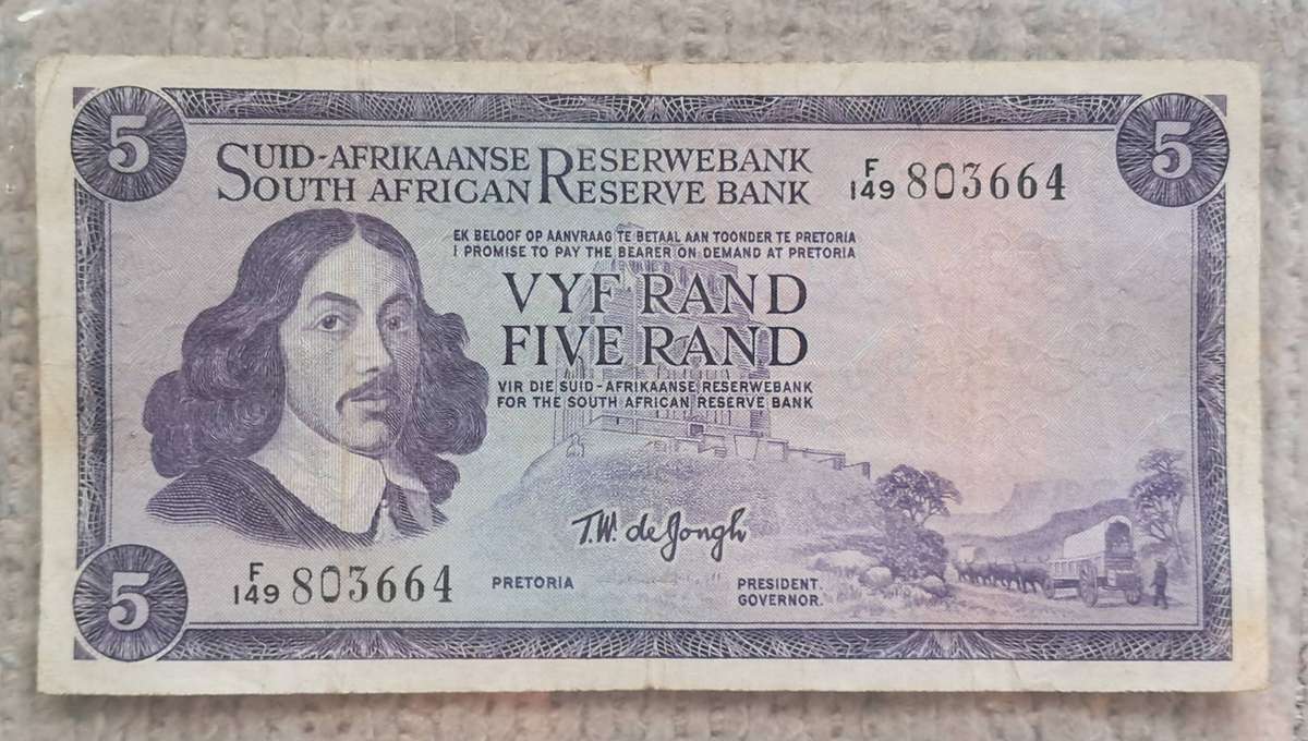 RSA FIVE RAND : TW DE JONGH