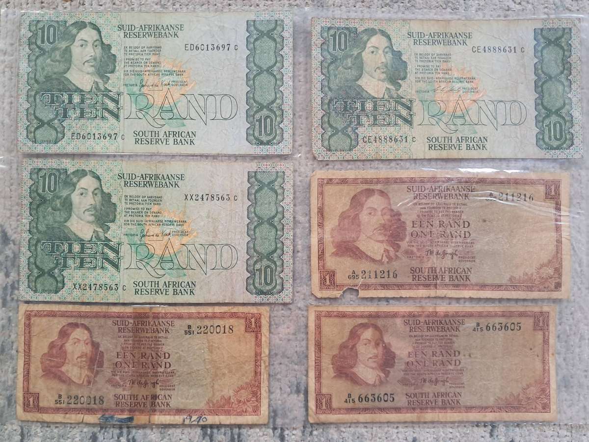 RSA ONE & TEN RAND COMBO