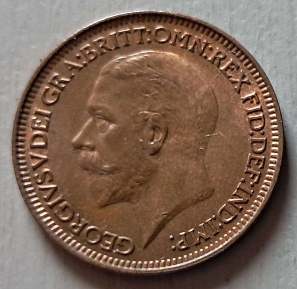 1936 GREAT BRITAIN FARTHING : BRILLIANT UNC