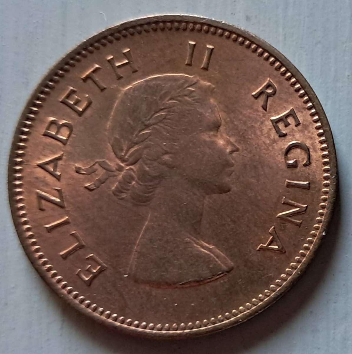 1960 UNION OF S.A B.U 1/2 PENNY