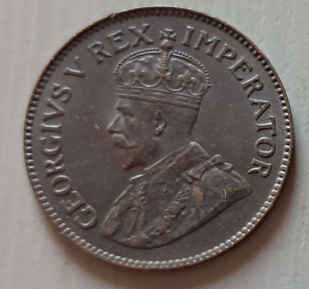 1932 UNION OF SOUTH AFRICA 1/4 PENNY :  AU CONDITION