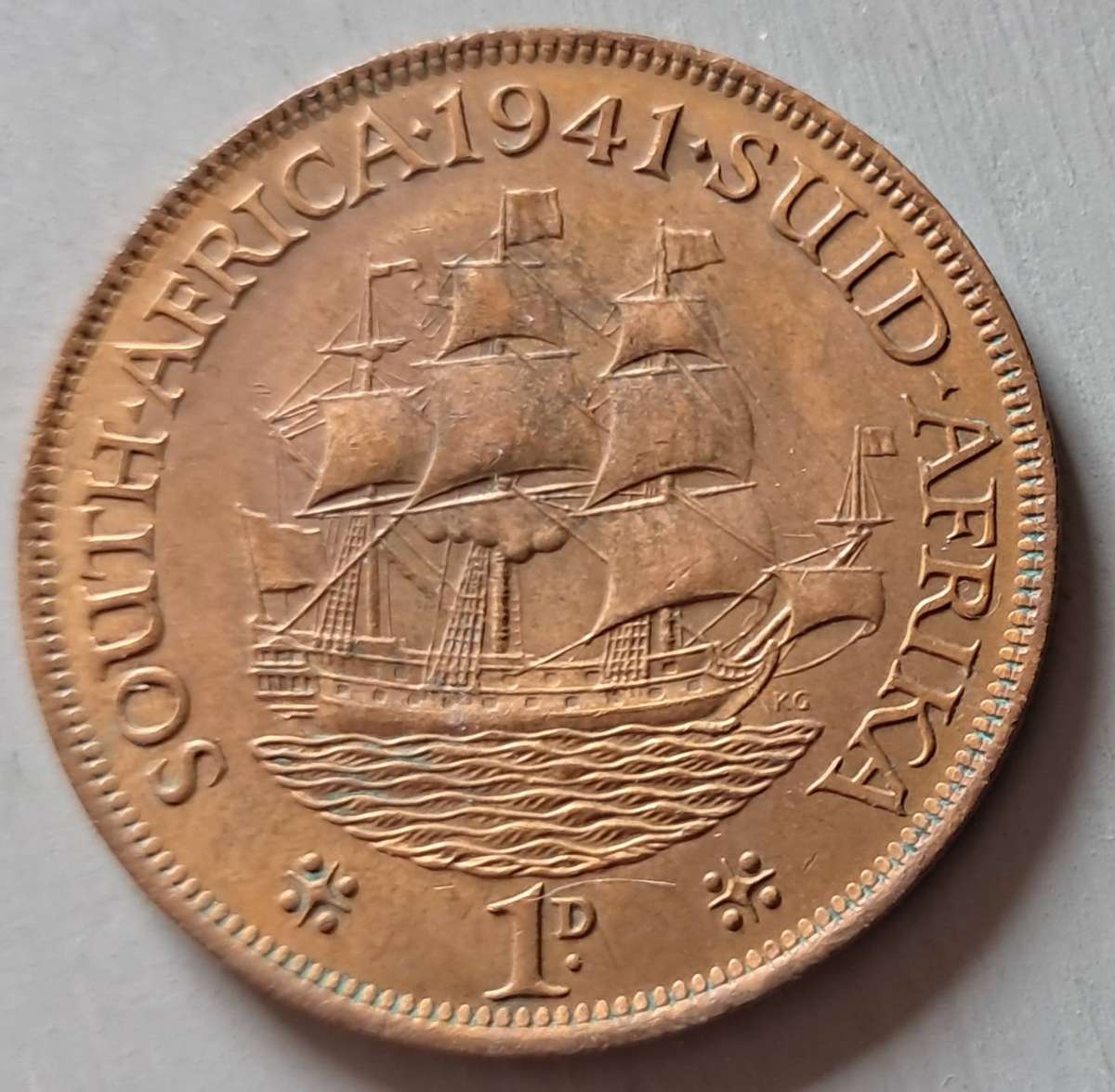 1941 UNION OF S.A : 1 PENNY