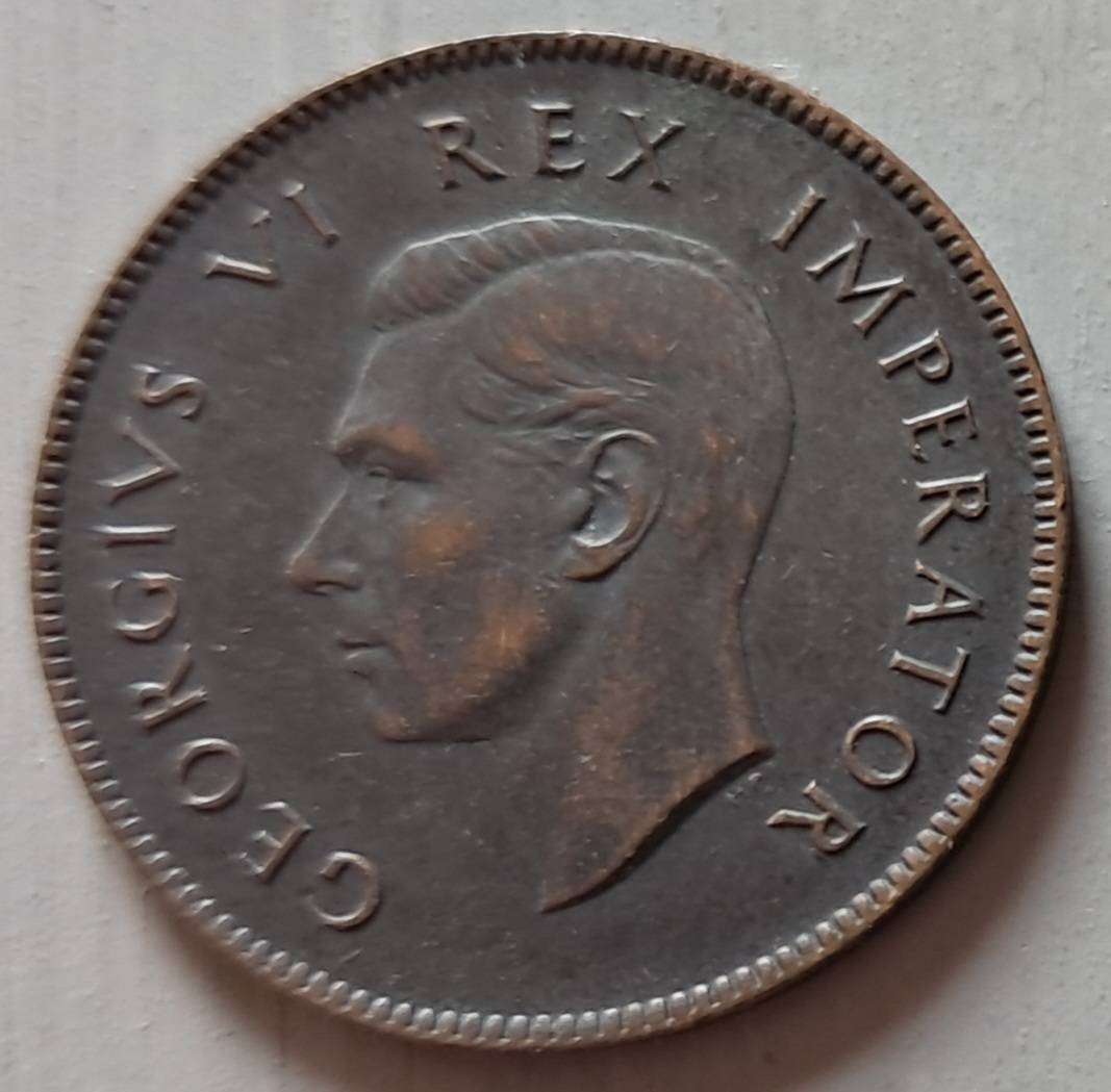 1939 UNION OF S.A : 1/4 PENNY