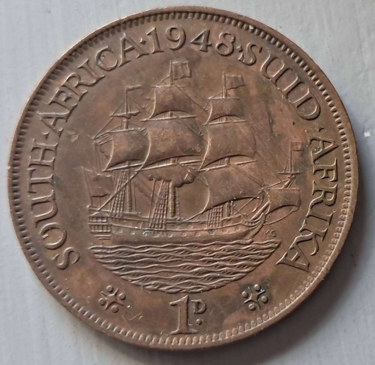 1948 UNION OF S.A 1 PENNY