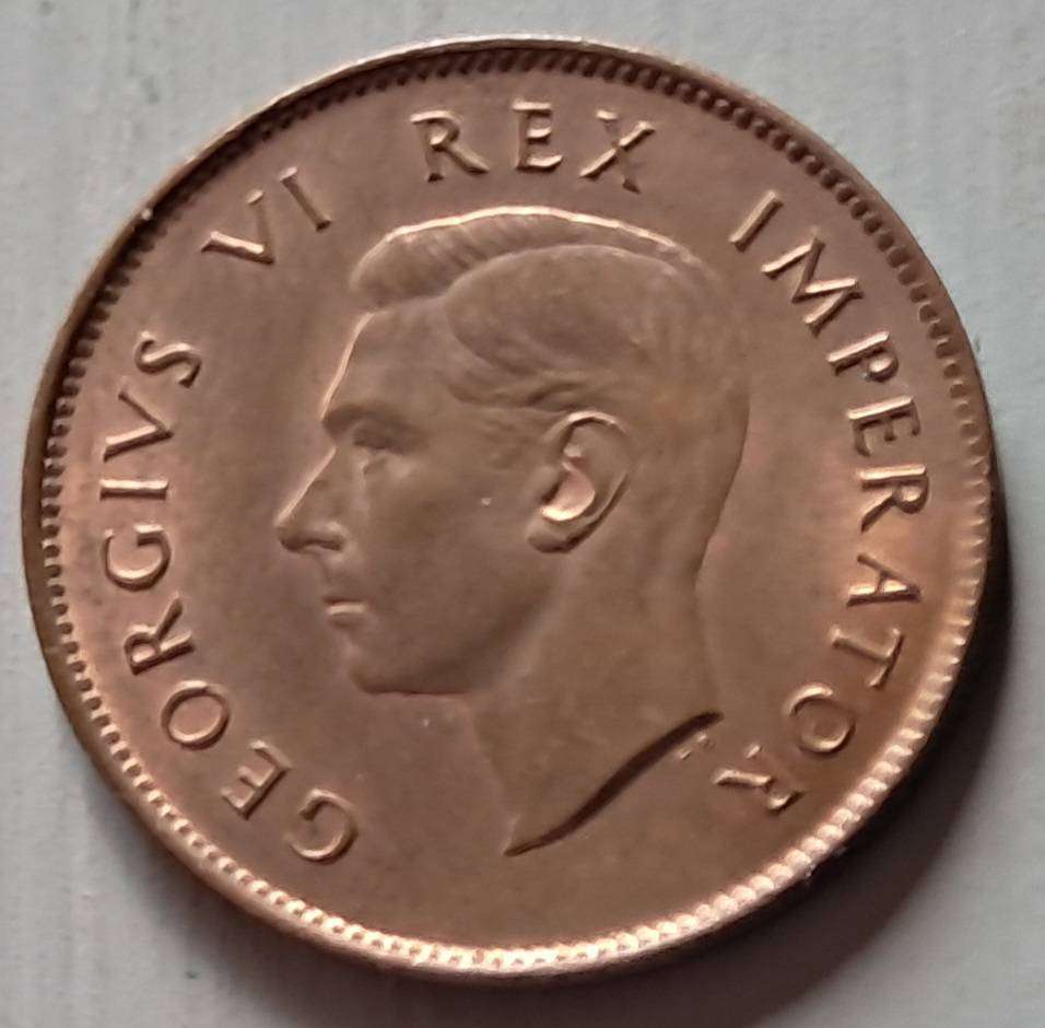 1947 UNION OF S.A HIGH GRADE 1/4 PENNY