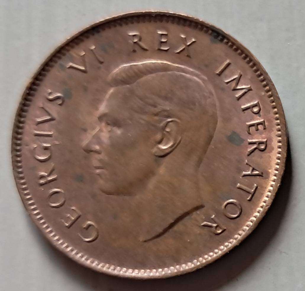 1946 UNION OF S.A 1/4 PENNY : HIGH GRADE