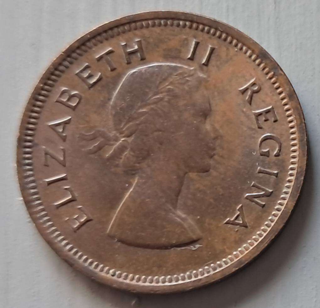 1953 UNION OF S.A : 1/4 PENNY