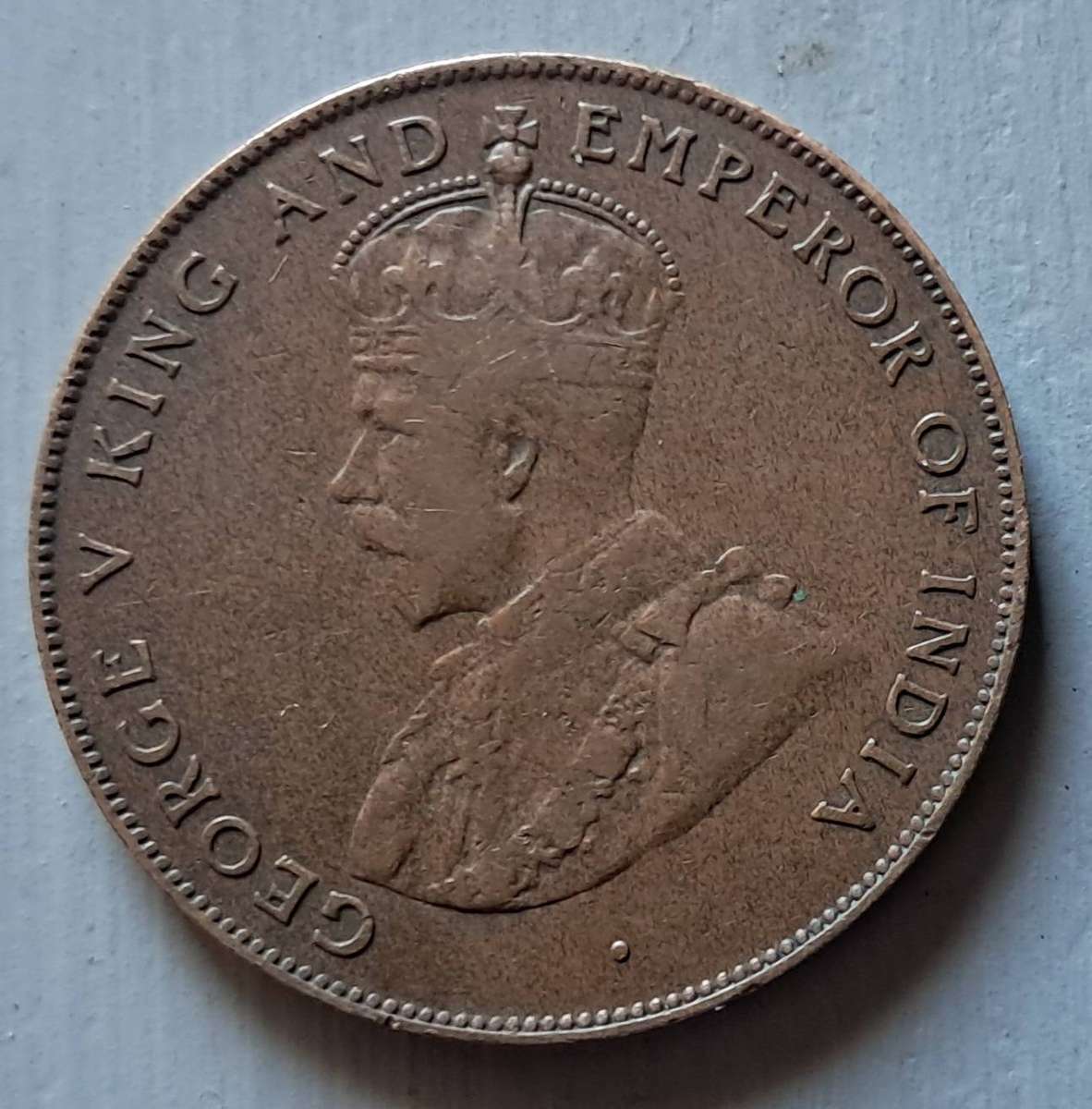 1924 MAURITIUS 5 CENT