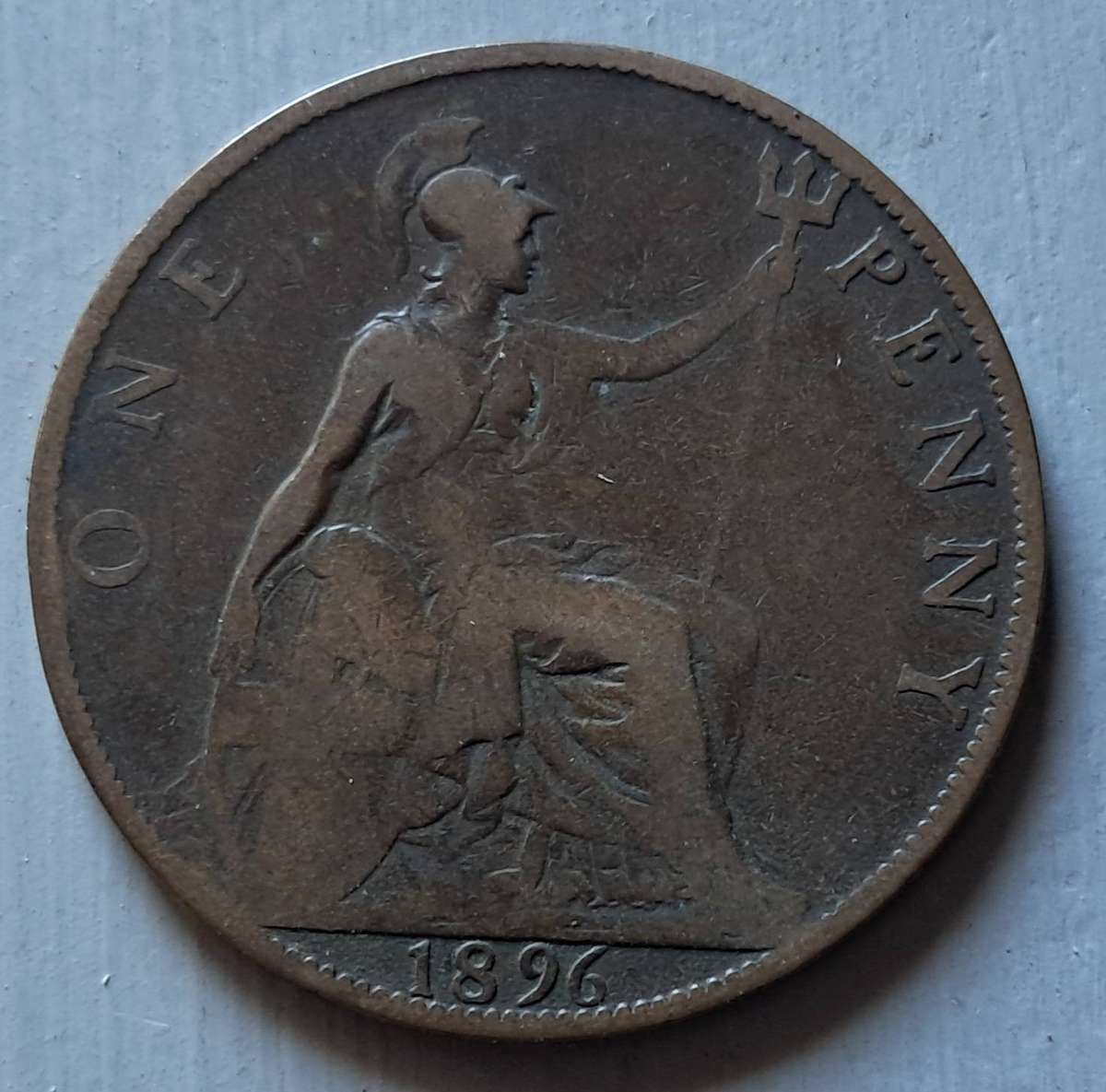 1896 GREAT BRITAIN ONE PENNY