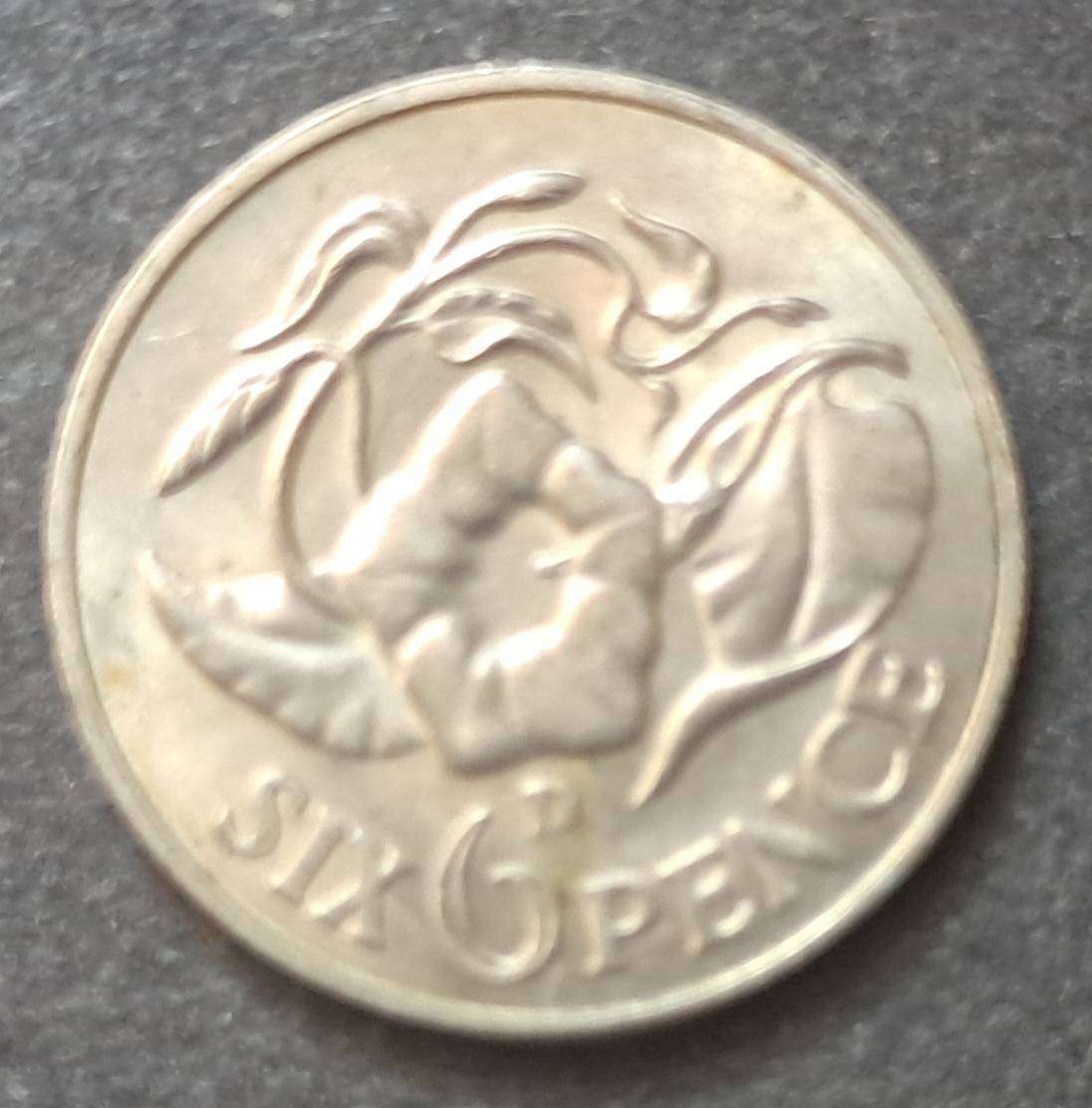 1966 ZAMBIA SIXPENCE