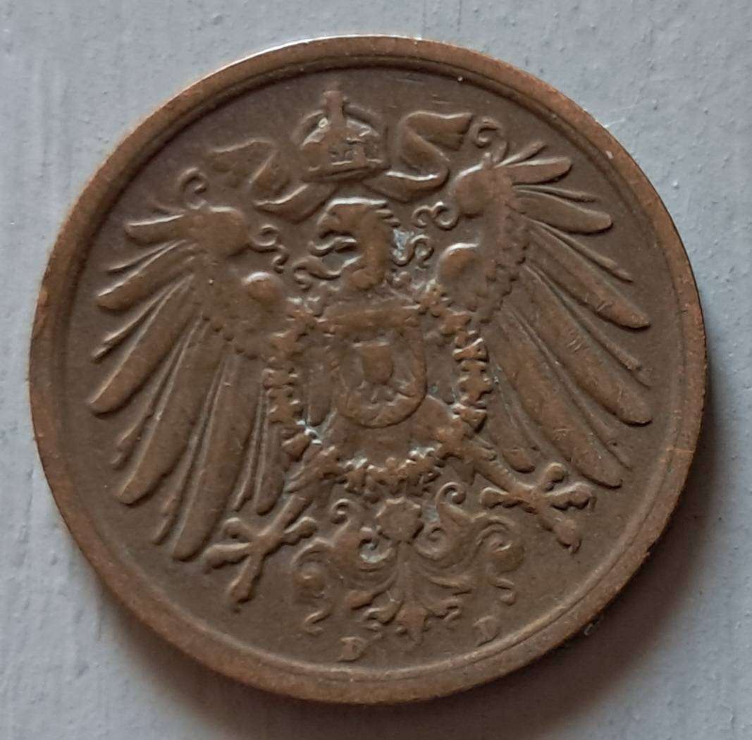 1915 GERMANY 2 PFENNIG (D)